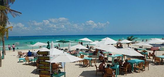 Beach club do Señor Frogs em Playa del Carmen