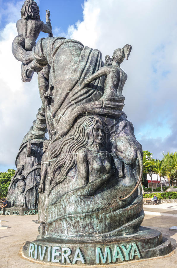 Estátua em Playa del Carmen Riviera Maya